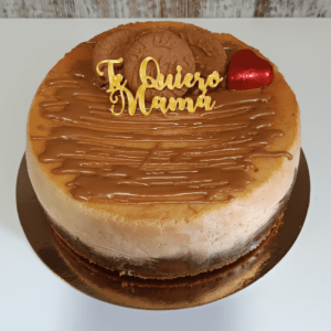 Tarta de queso cremosa Lotus. -loreartcake.com